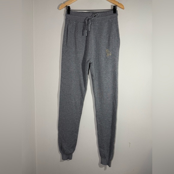 OVO Octobers Very Own Mens Heather Gray Knit Jogger Pants Size S - Picture 2 of 6